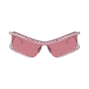 SWAROVSKI SUNGLASSES MASK PINK