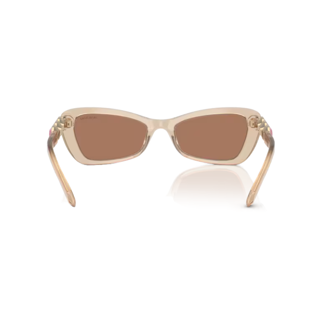 SWAROVSKI SUNGLASSES BUTTERFLY SHAPE BEIGE/PINK