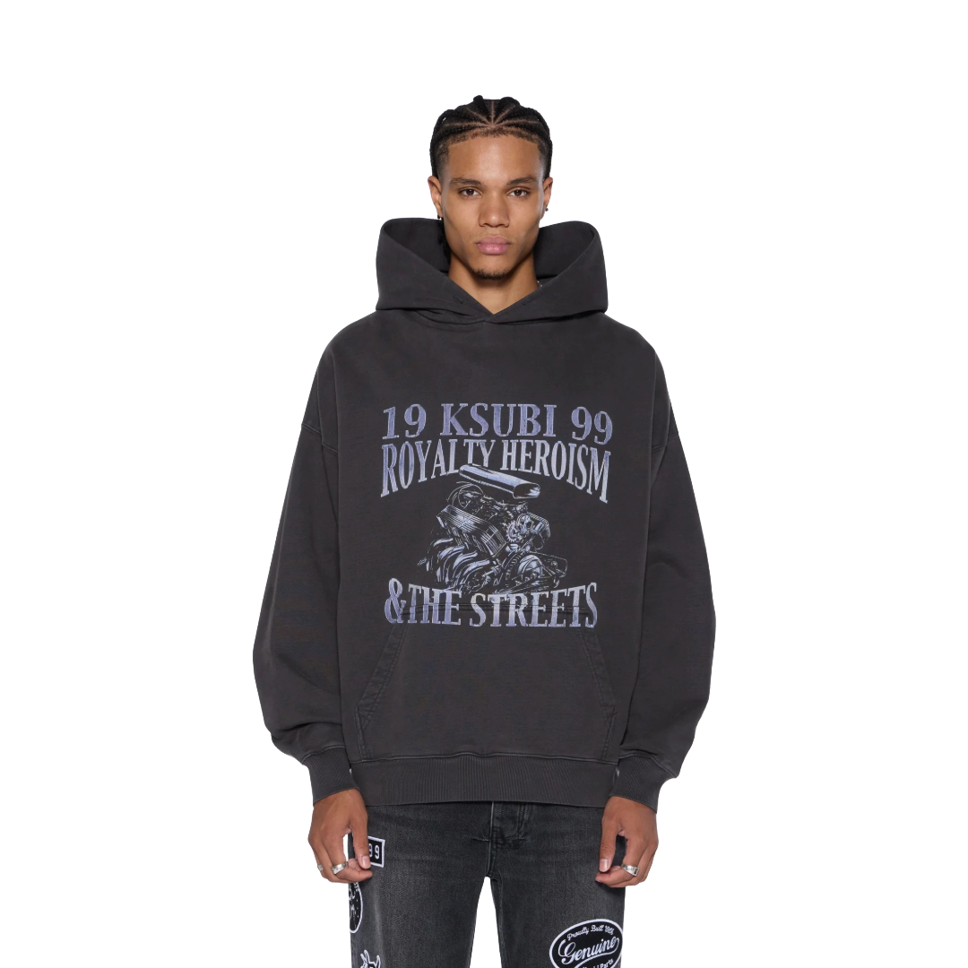 ENGINE EKCESS HOODIE FADED BLACK