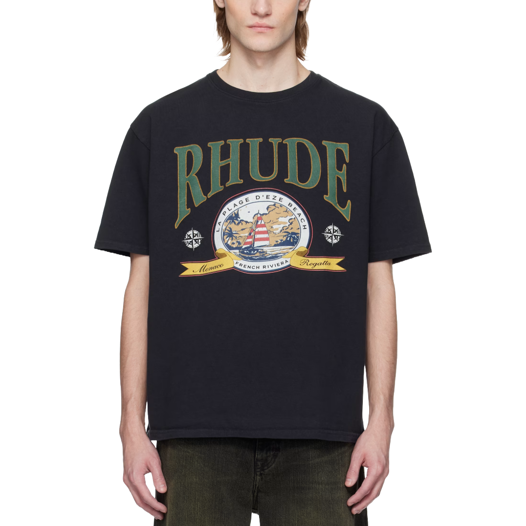 MONACO REGATTA TEE VTG BLACK