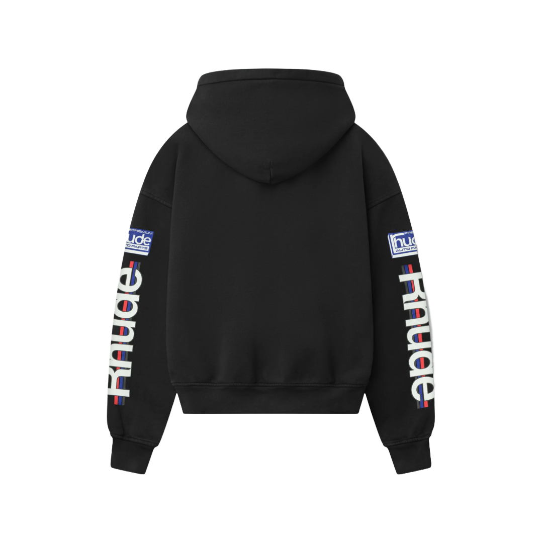 PETROL PATCH HOODIE BLACK