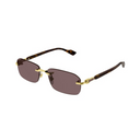 GUCCI GG1221S SUNGLASSES BROWN/GOLD