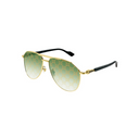 GUCCI GG1220S SUNGLASSES GOLD/GREEN