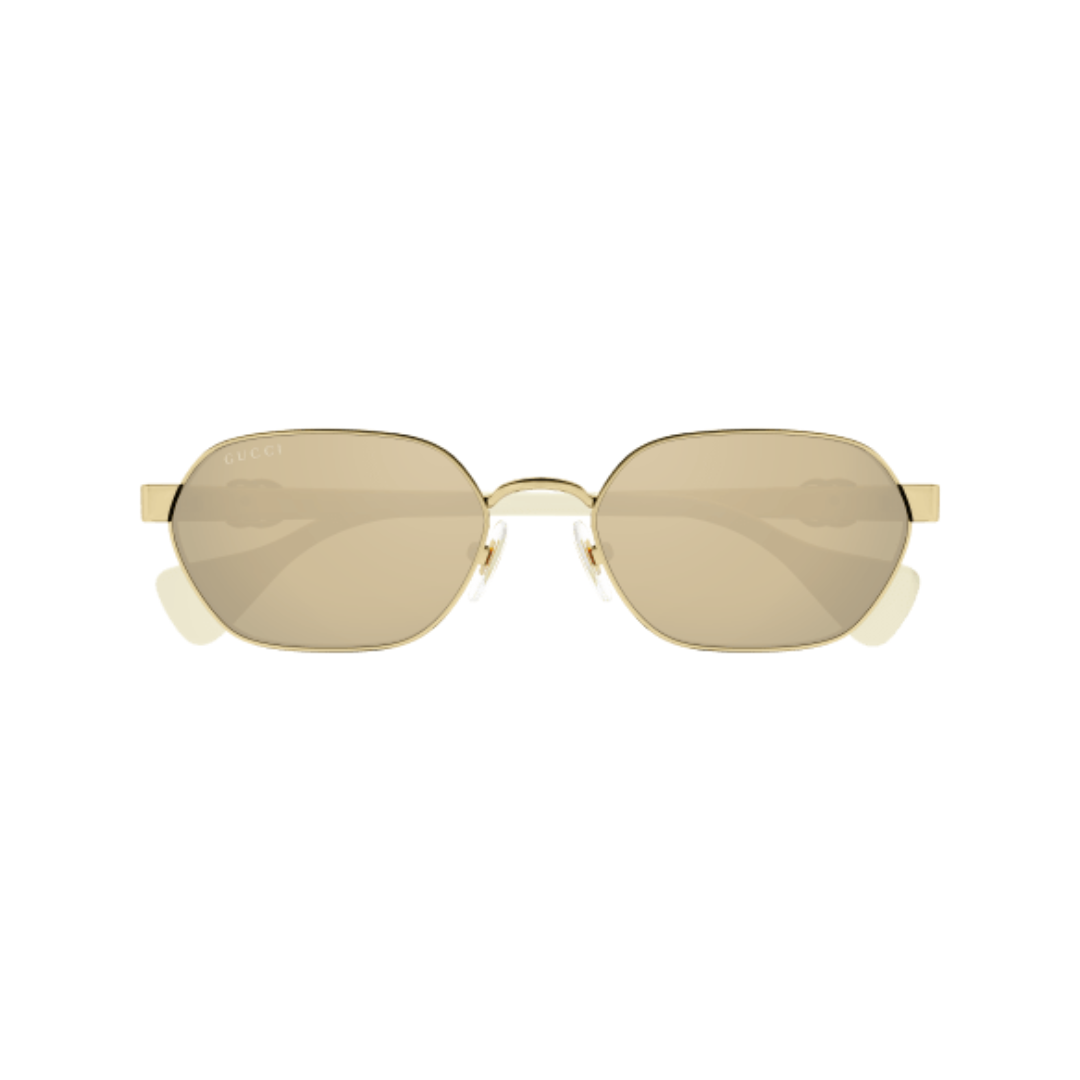 GUCCI GG1593S SUNGLASSES WHITE/GOLD