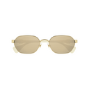 GUCCI GG1593S SUNGLASSES WHITE/GOLD