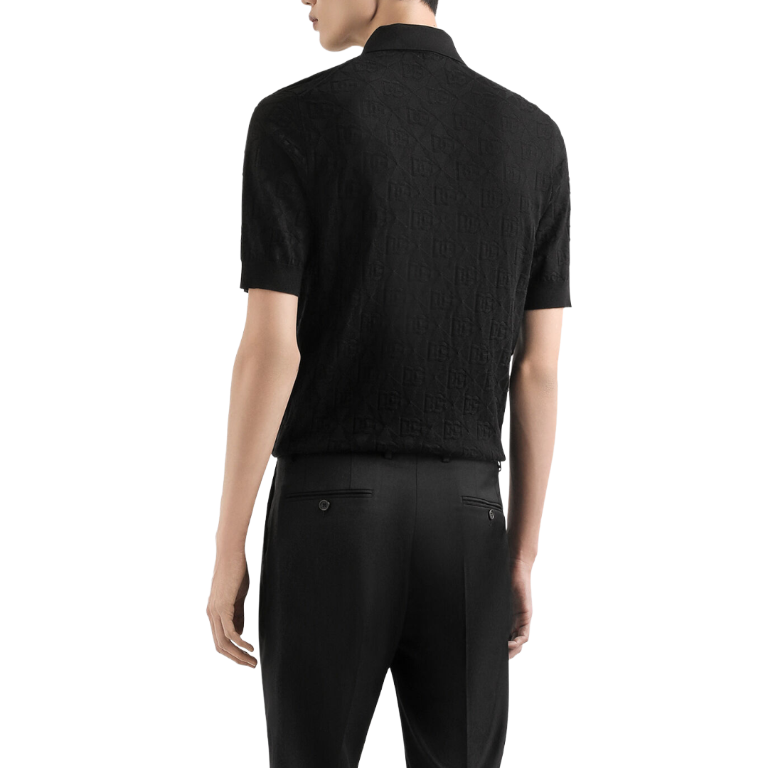 SILK POLO SHIRT WITH LOGO
