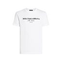 COTTON T-SHIRT WITH PRINT IN WHITE
