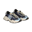 BLUE/BEIGE NYLON MESH DAYMASTER SNEAKERS WITH DG LOGO