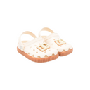 BEIGE RUBBER SLIP-ONS WITH DG LOGO