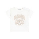 WHITE JERSEY T-SHIRT WITH DOLCE&GABBANA LOGO