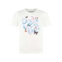 WHITE BUTTERFLY PRINT T-SHIRT