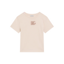 LIGHT PINK T-SHIRT WITH DG LOGO