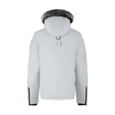 GRAY ONYX ROUND ISLAND SHEARLING DOWN JACKET