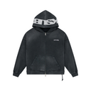 ACE EKCESS ZIP THRU HOODIE BLACK FADE