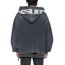 ACE EKCESS ZIP THRU HOODIE BLACK FADE