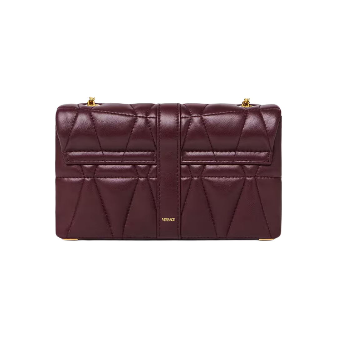 BURGUNDY KLEO QUILTED MINI BAG