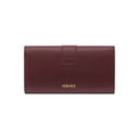 BURGUNDY V WALLET ON CHAIN