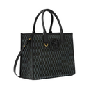 BLACK V ALLOVER LA MEDUSA SMALL TOTE