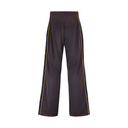 WIDE LEG TRACKPANT IN BROWN