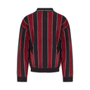 SPORTY LOGO POLO IN BLACK & BURGUNDY