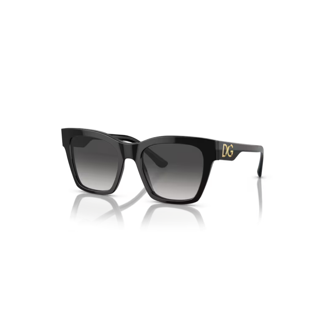 DOLCE&GABBANA DG4384 SUNGLASSES BLACK/GOLD