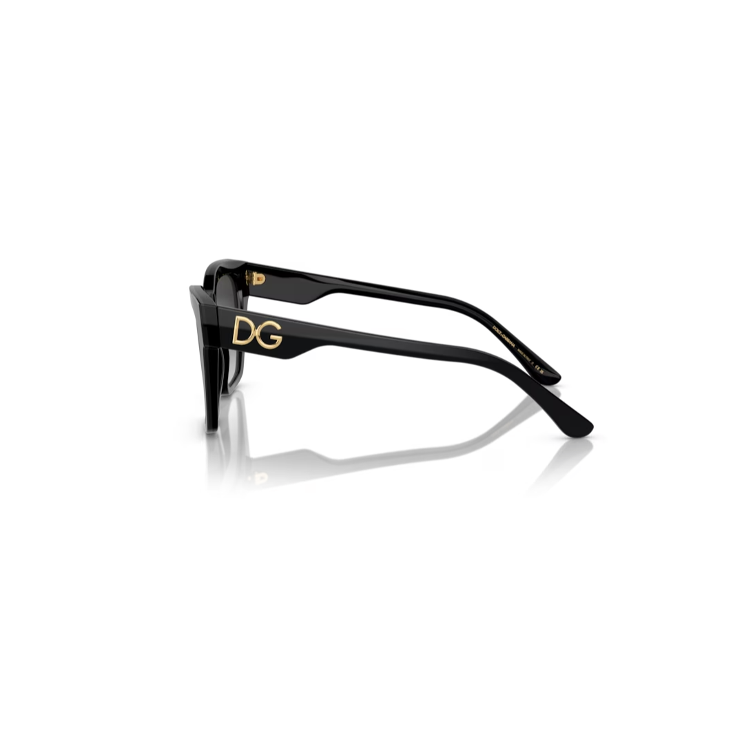 DOLCE&GABBANA DG4384 SUNGLASSES BLACK/GOLD