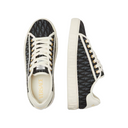 V ALLOVER GRECA SNEAKERS BLACK