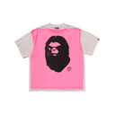 BAPE X SAINT MXXXXXX MAD FACE HANDPRINTING TEE MENS