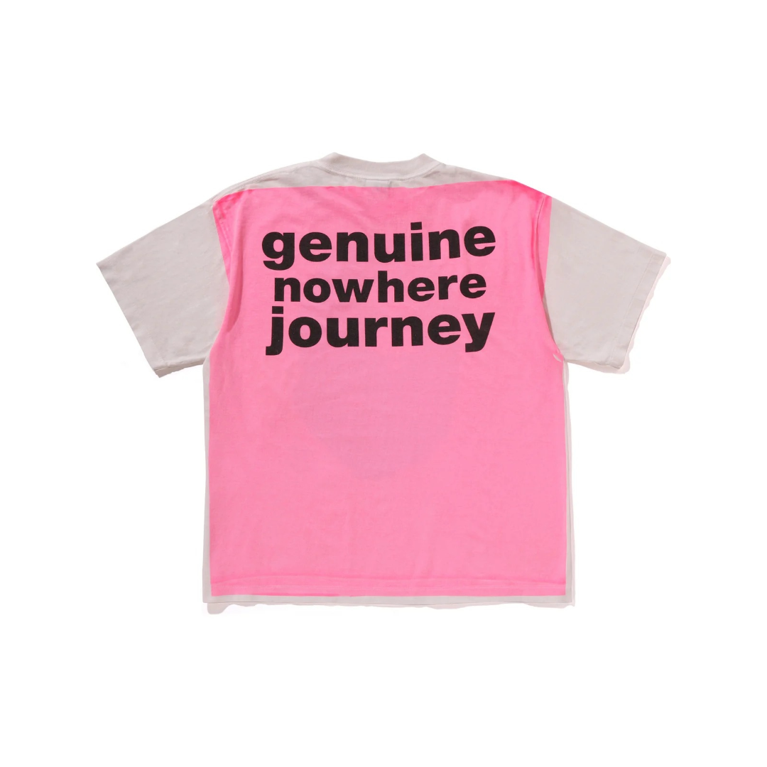 BAPE X SAINT MXXXXXX MAD FACE HANDPRINTING TEE MENS