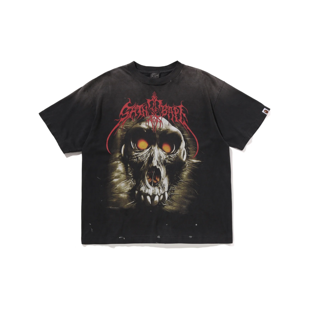 BAPE X SAINT MXXXXXX SAINT BAPE TEE MENS
