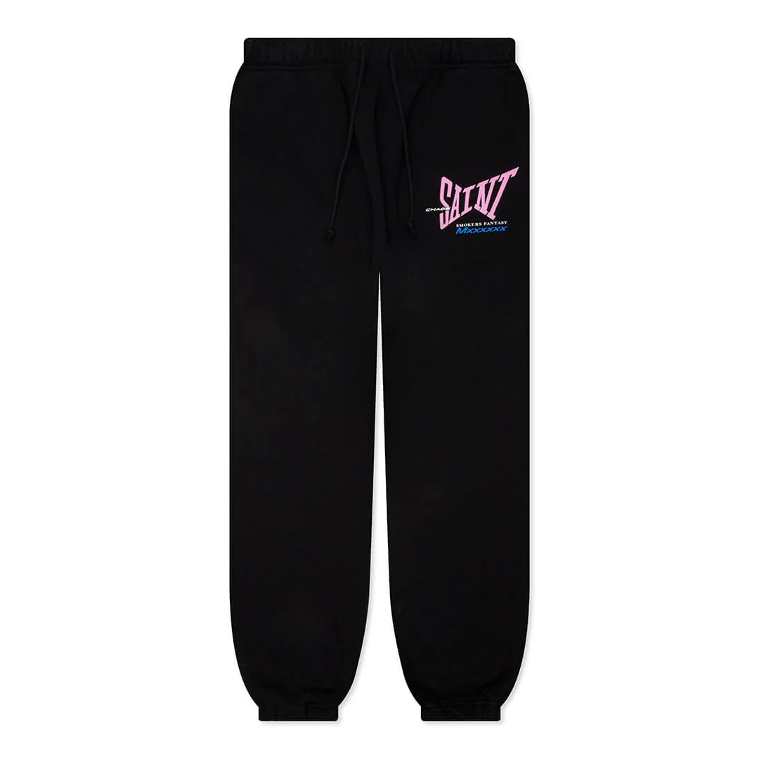 RIBBON SAINT SWEATPANTS BLACK