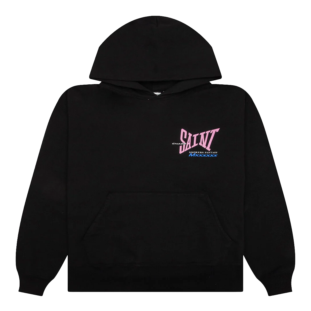 RIBBON SAINT HOODIE BLACK