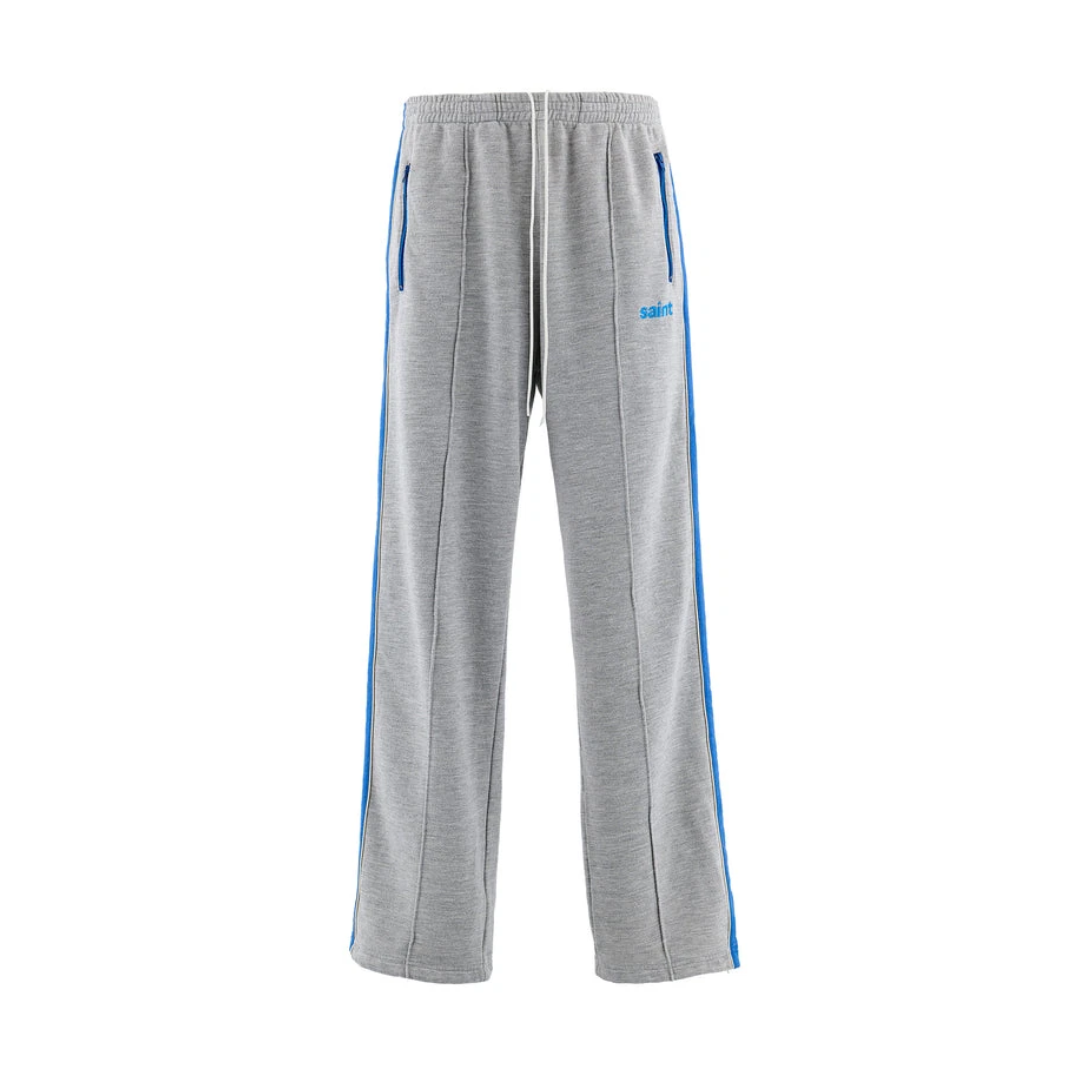 SWEAT PANTS WITH SIDELINE GRAY