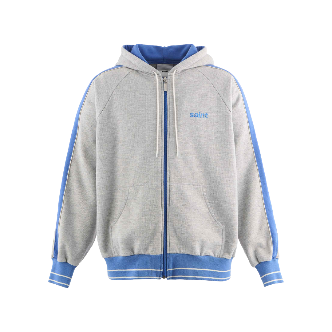 ZIP HOODIE SIDE LINE GRAY