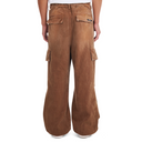 DENIM TRACK LOGO CARGOS IN BROWN WASH