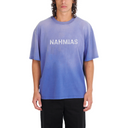 AGED LOGO BOXY T-SHIRT IN AGED BLUE
