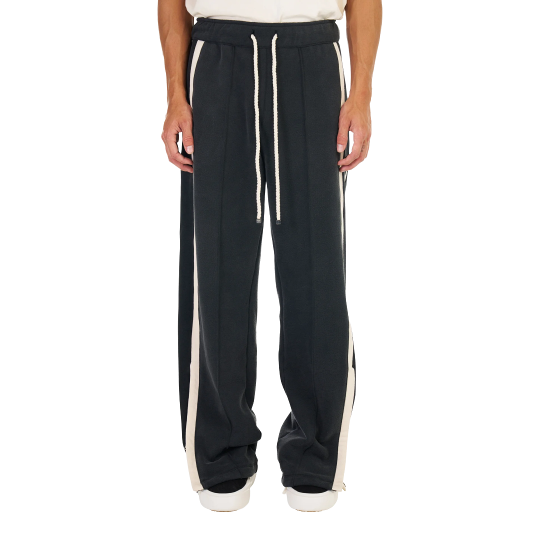 P.E. HEAVY COTTON TRACK PANTS IN BLACK