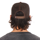 STUDDED NAHMIAS MARQUEE TRUCKER HAT BROWN