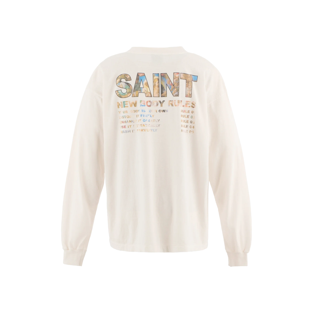 LS TEE/NEW BODY RULES/WHITE