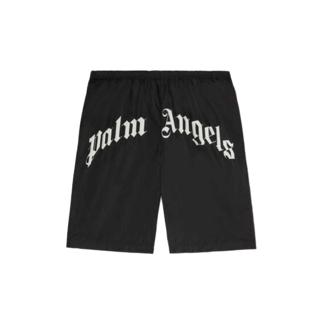 CURVED LOGO SWIM SHORTS