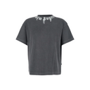 NECK LOGO T-SHIRT IN GRAY