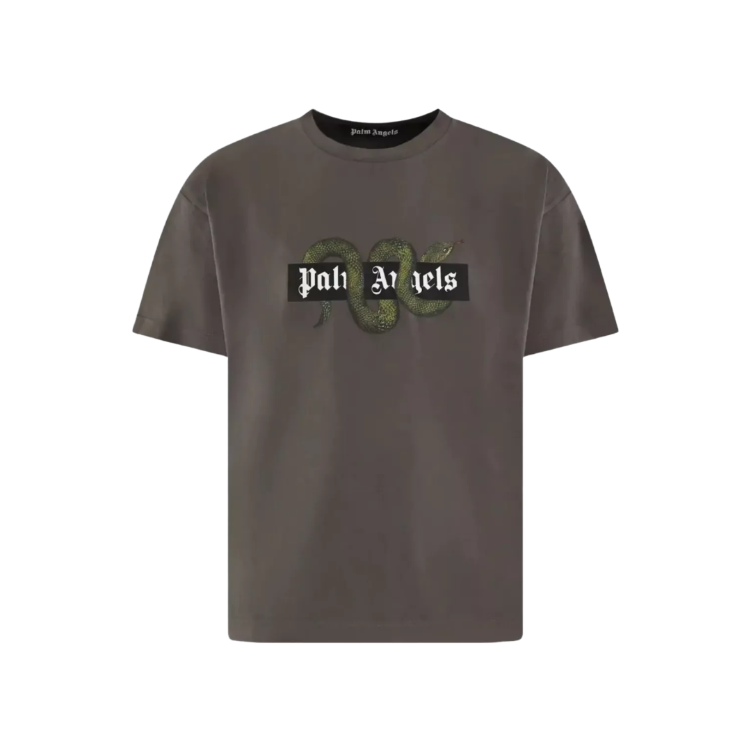 SNAKE BOX LOGO T-SHIRT GRAY