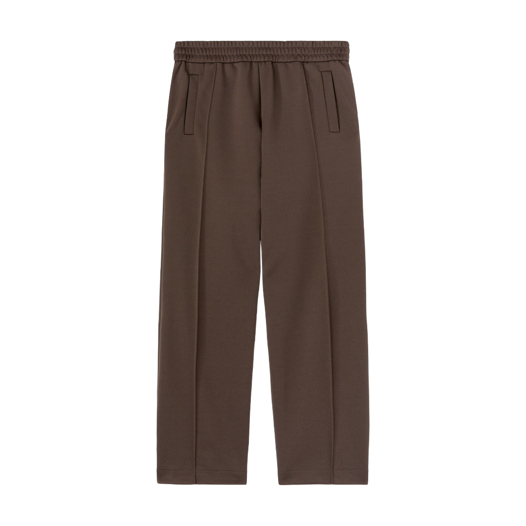 BACK CURVED LOGO TRACK PANTS DARK GRAY