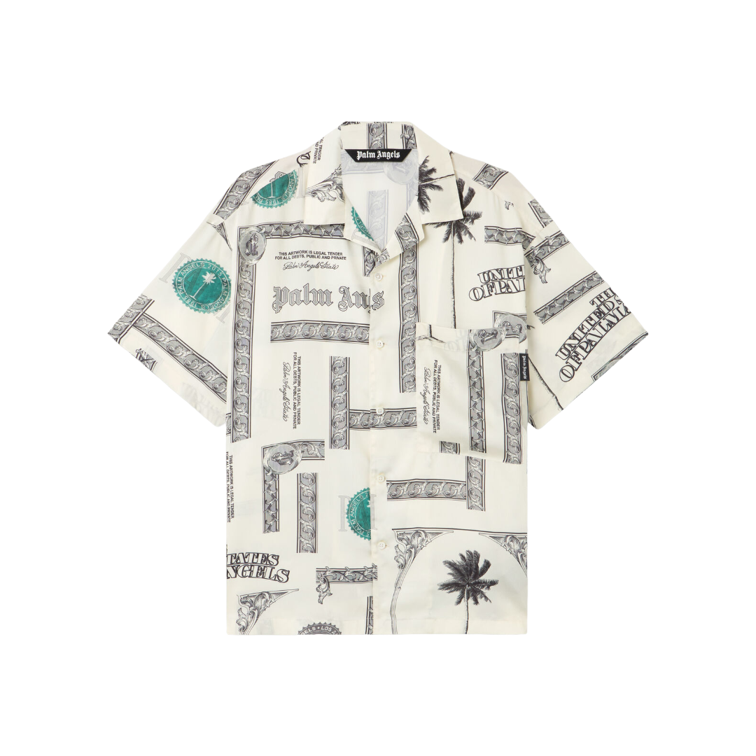 DOLLAR PRINT SHORT SLEEVE SHIRT