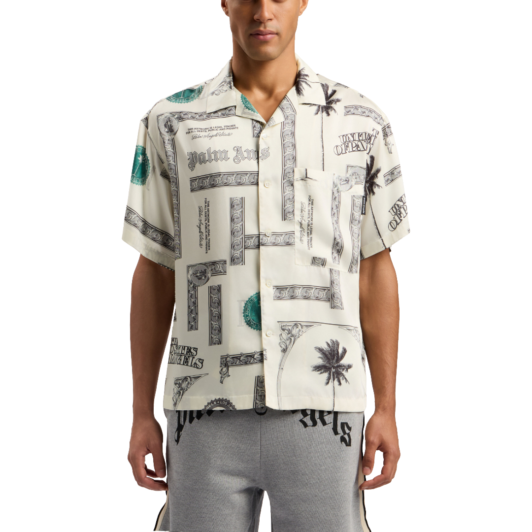 DOLLAR PRINT SHORT SLEEVE SHIRT