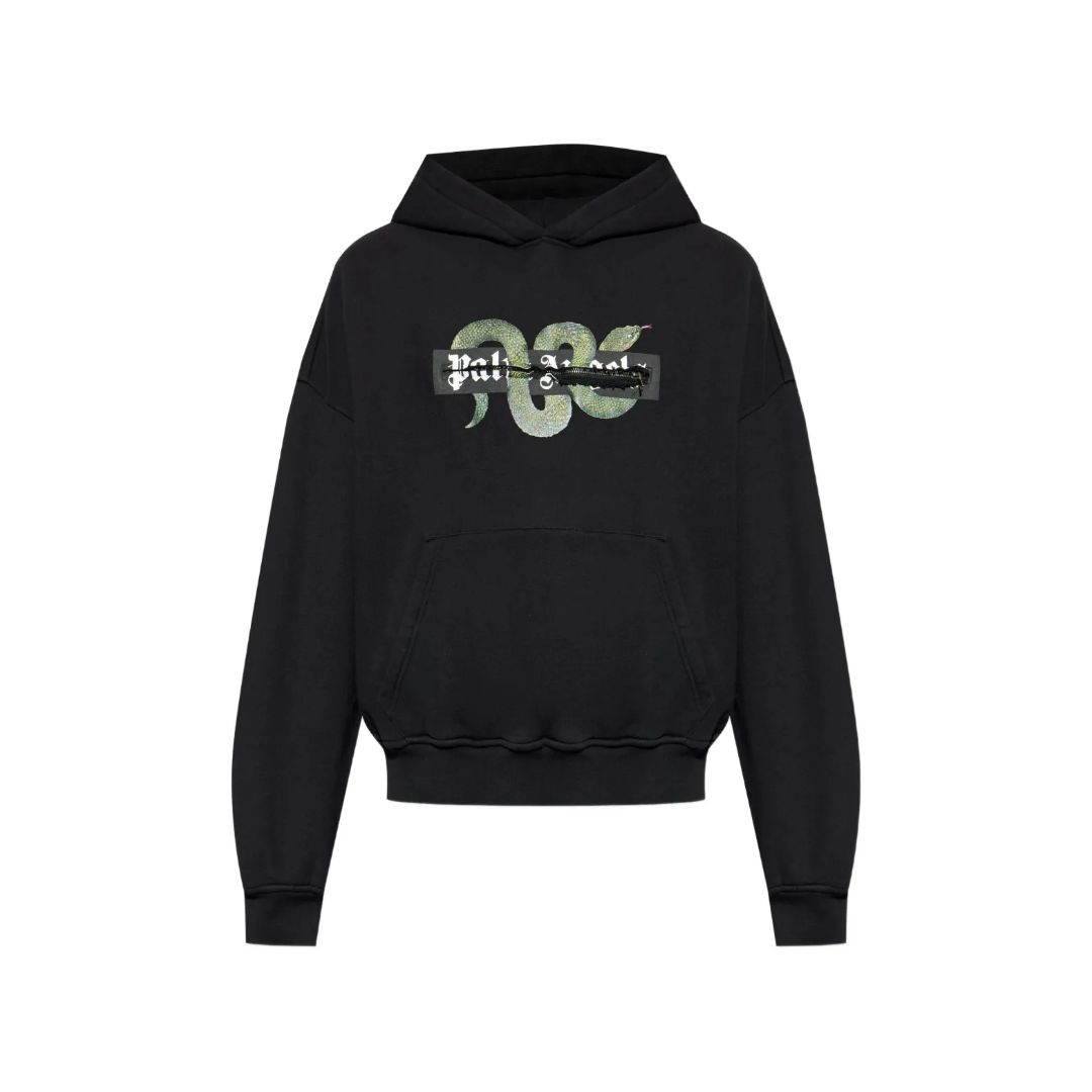 SNAKE ZIP BOX LOGO HOODIE