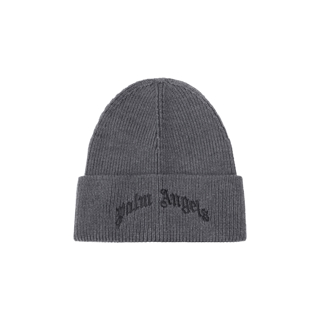 CURVED LOGO BEANIE ANTHRACITE