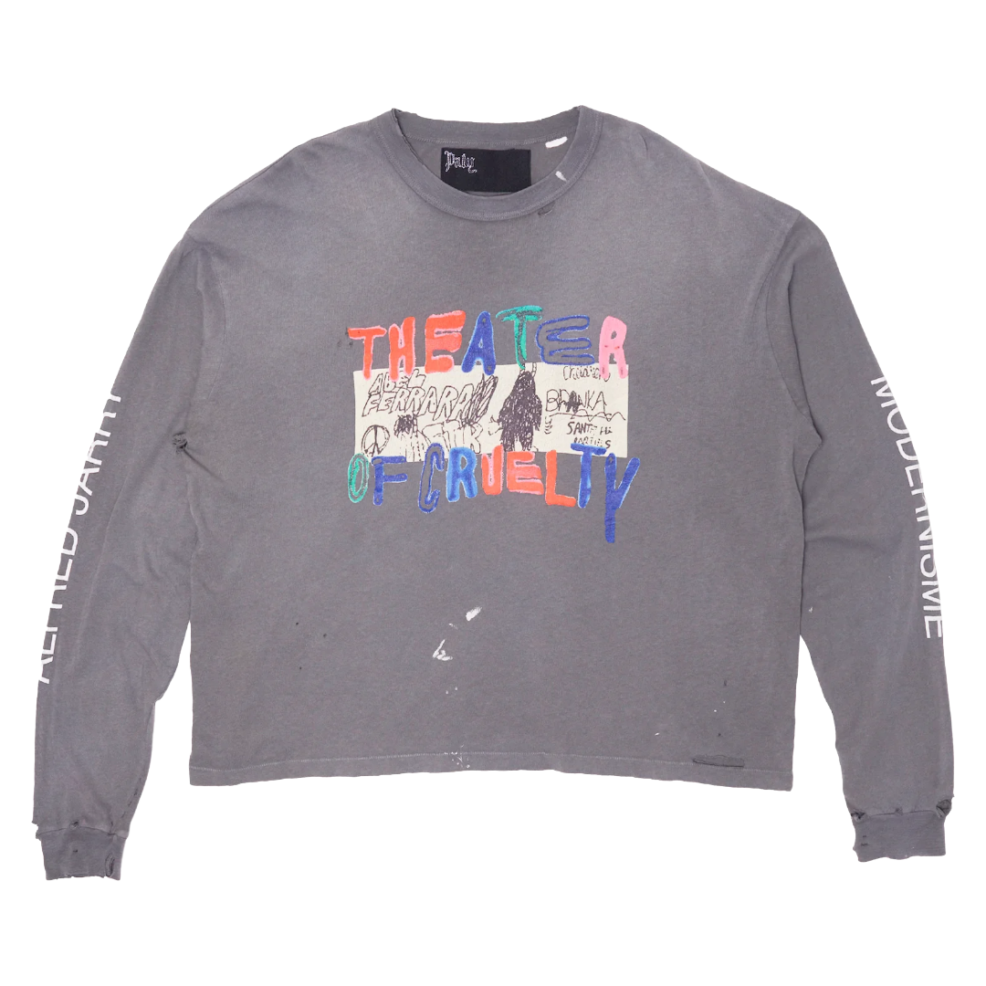 PALY THEATER OF CRUELTY LONG SLEEVE TEE BLACK