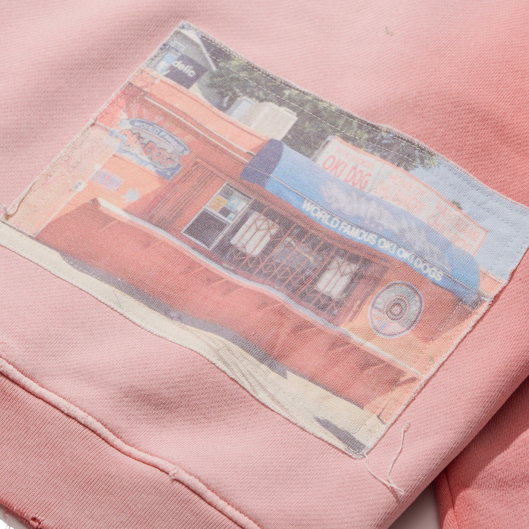 PALY OKI DOG HOODIE PINK