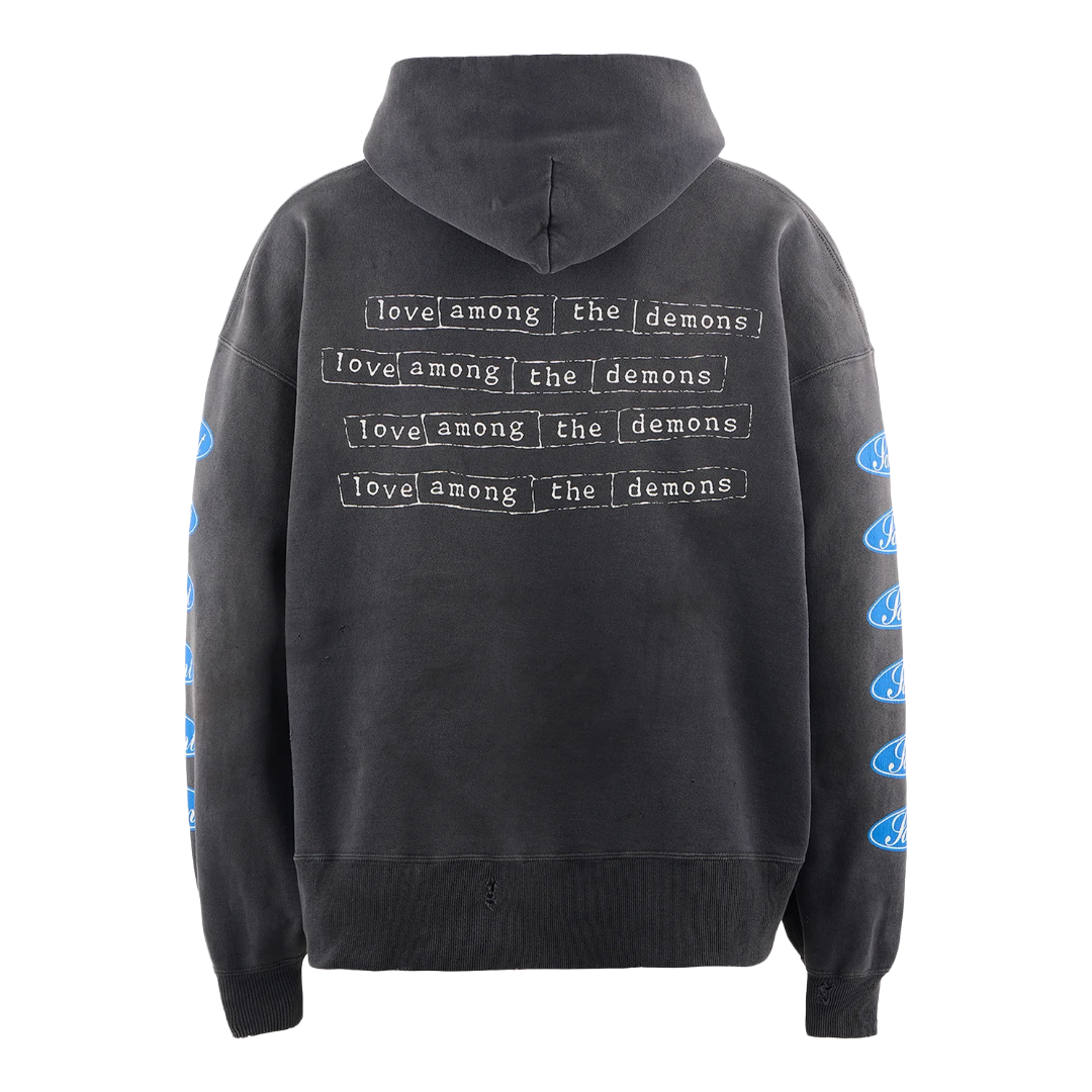 SAINT MXXXXXX LOVE AMONG HOODIE BLACK/BLUE